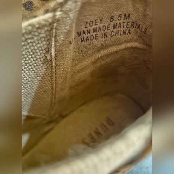 DUNES Suede Cheetah Print wedge booties sz8.5 - Picture 10 of 10